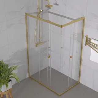 Душевой уголок Triton Вента -Голд  Щ0000073920 120x80 см профиль золото стекло прозрачное